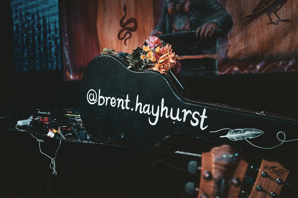 Guitar case with flowers — @brent.hayhurst